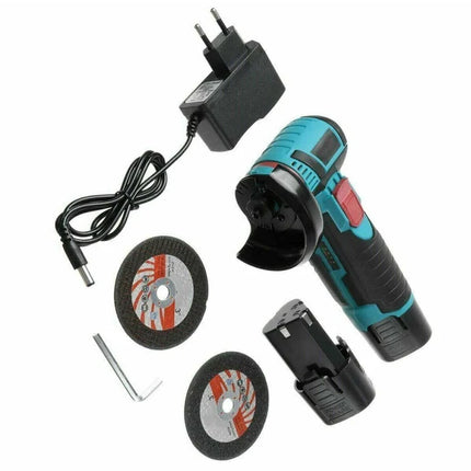 Mini Flex Mini Smerigliatrice Taglierina Elettrica A Doppia Batteria Litio 12v 1.5ah 76mm 19500rpm Doppio Disco