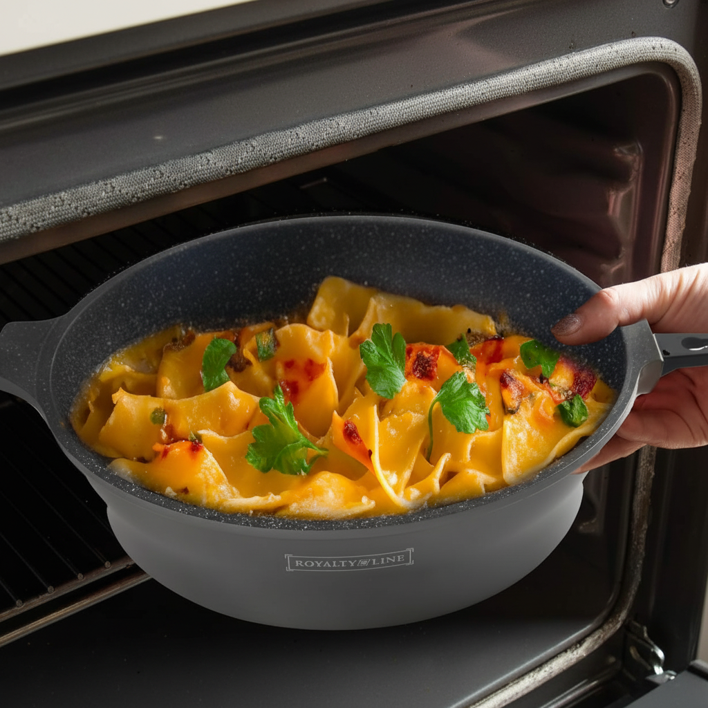Set Pentole 17 Pezzi Antiaderenti con Coperchi in Vetro e Padelle – Batteria Cucina Induzione, Rivestimento Effetto Pietra, Manici Rimovibili, Adatta a Tutti i Piani Cottura